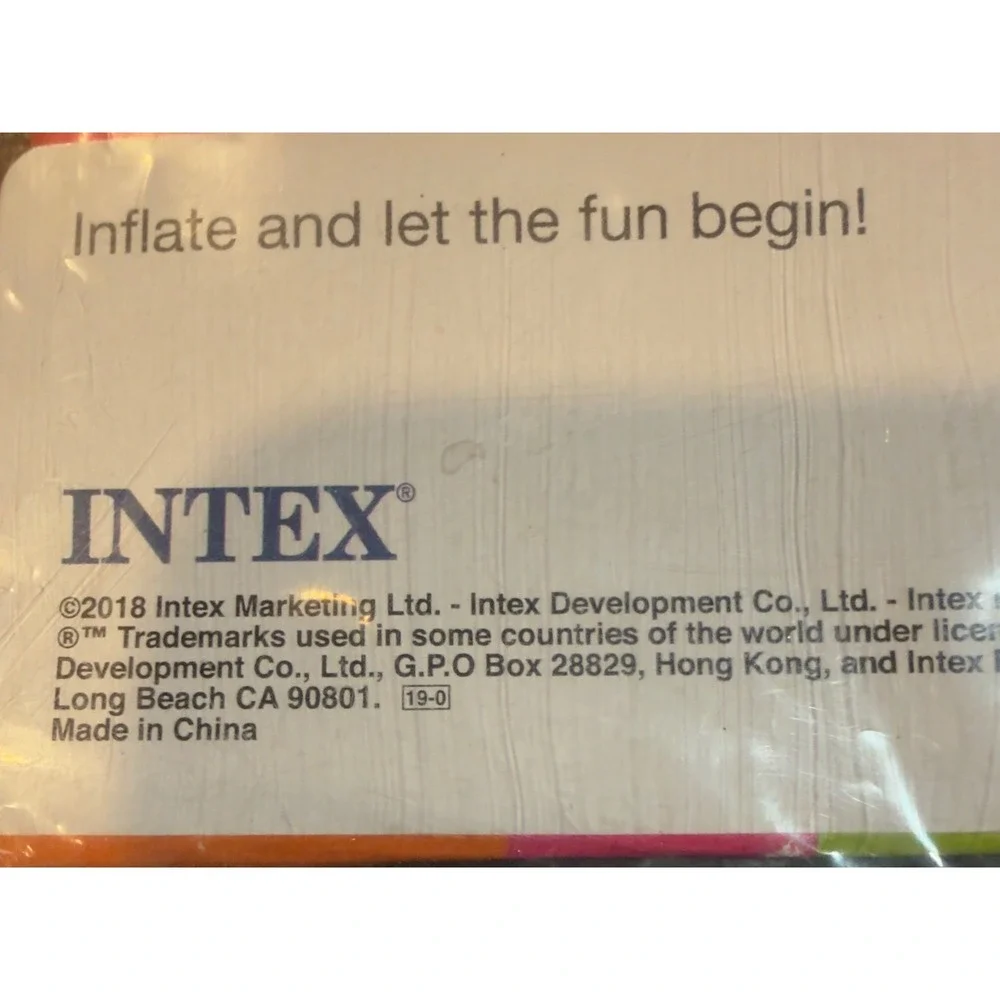 NEW Intex Lot of 2 Animal Split Ring Pool Floats Zebra and Flamingo Ages 3-6